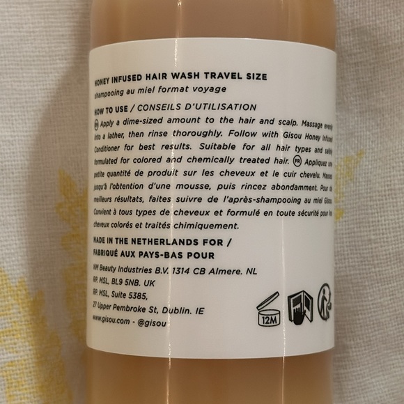 Gisou Honey Infused Travel Shampoo + Conditioner set - Picture 3 of 5